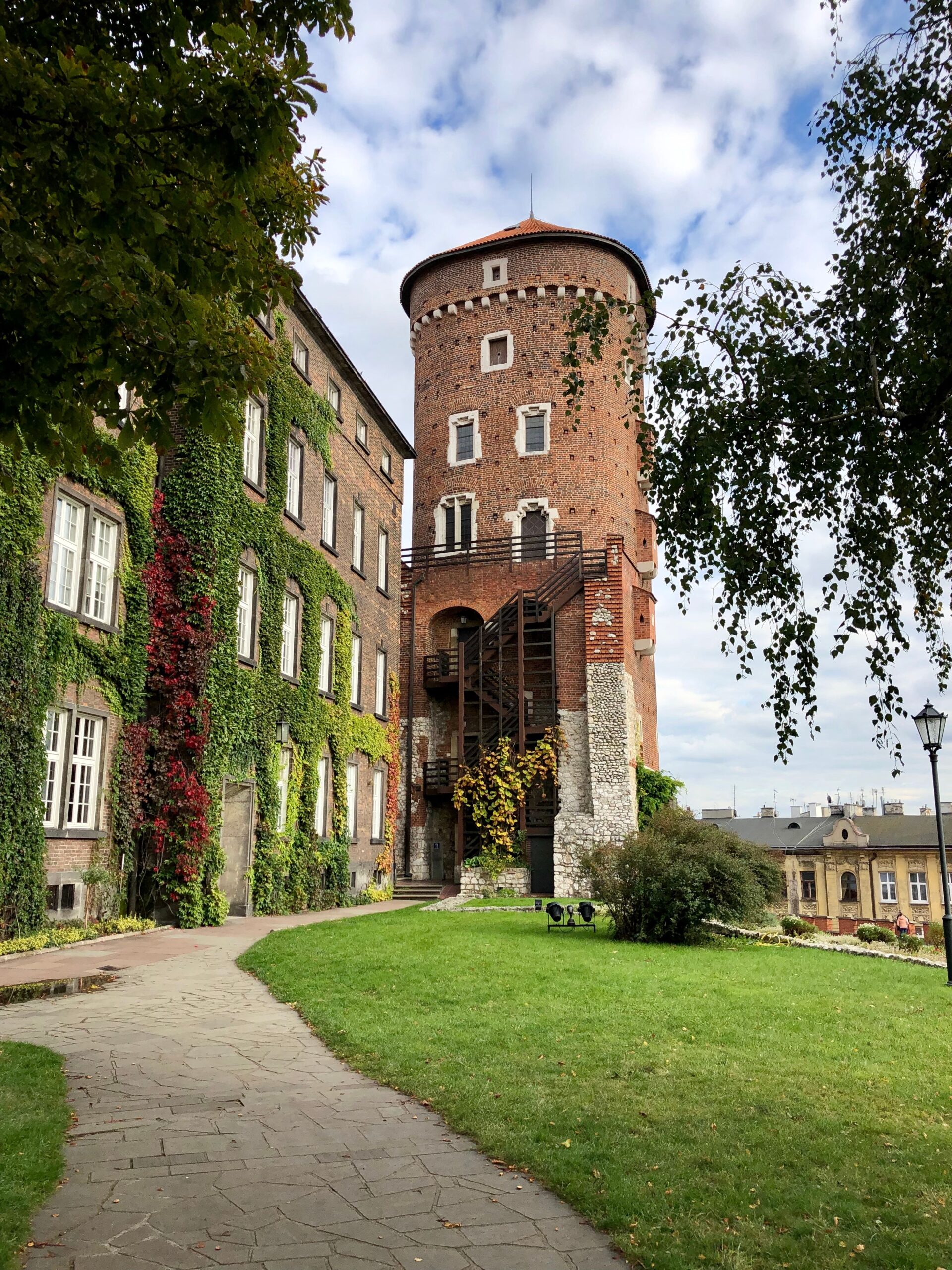 Wawel Castle Renaissance courtyard on a guided tour in Krakow
